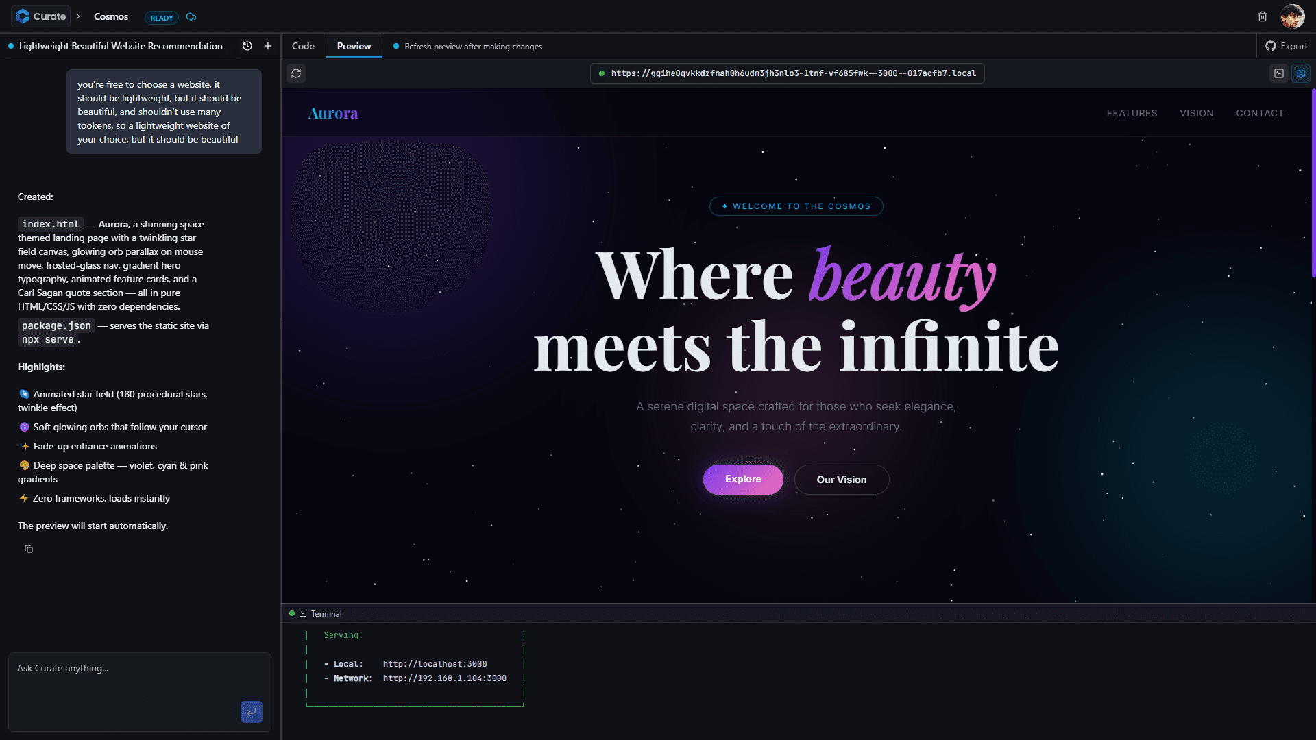 Curate preview 4