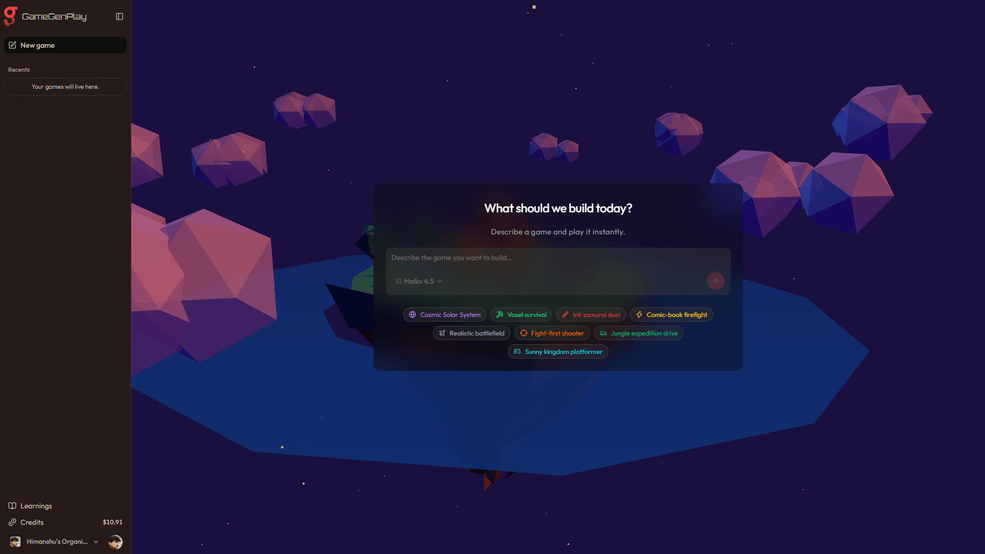 GameGenPlay preview 3