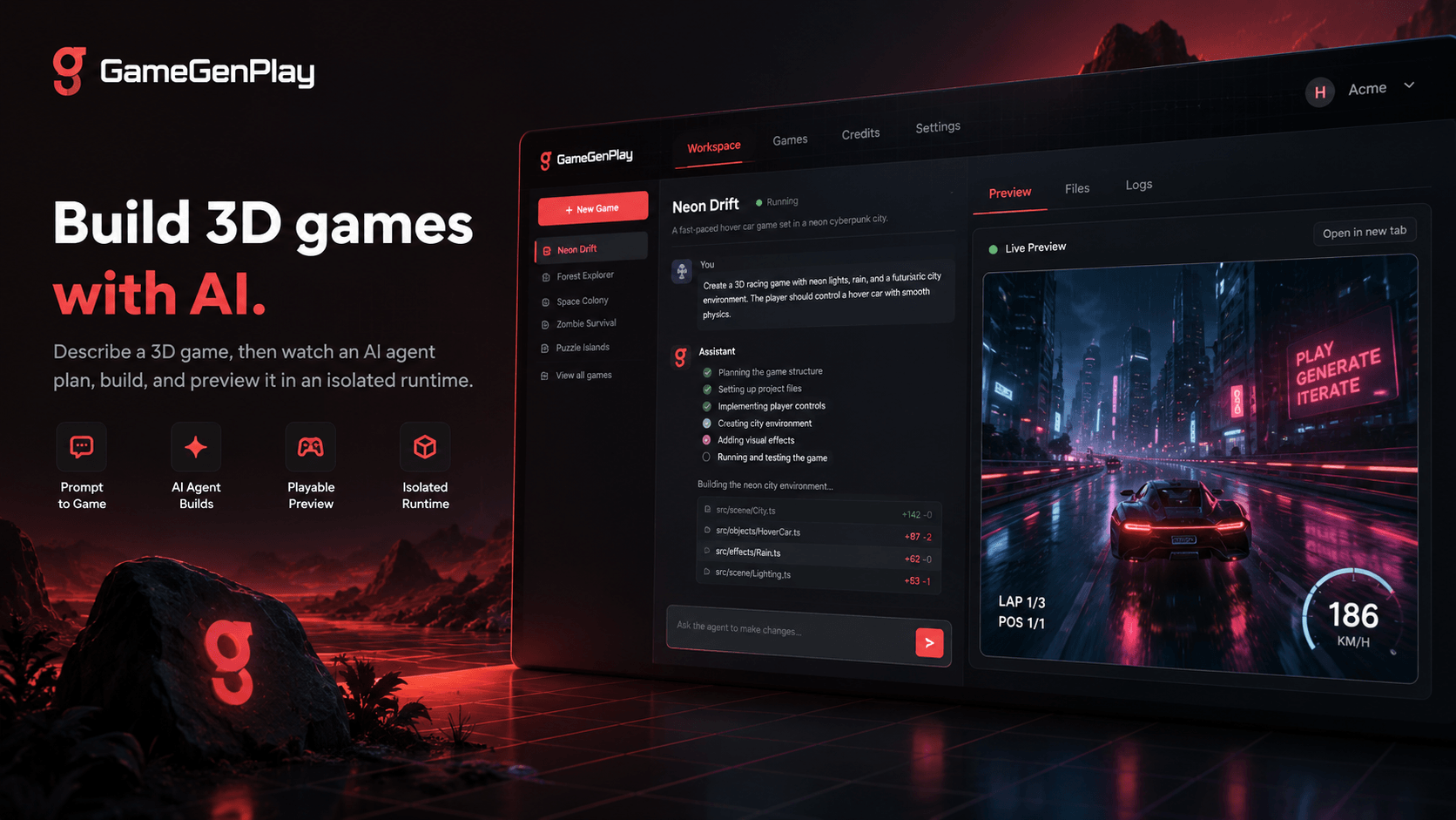 GameGenPlay preview 1